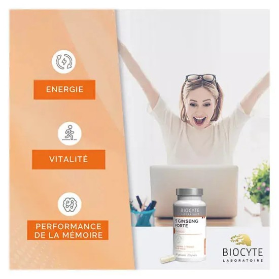 Biocyte Longevity 5 Ginseng Forte 40 gélules