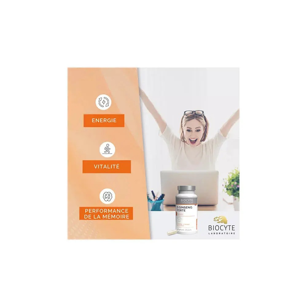 Biocyte Longevity 5 Ginseng Forte 40 gélules