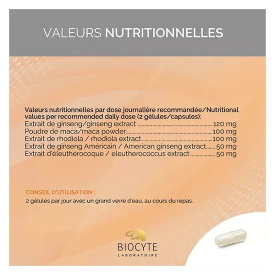 Biocyte Longevity 5 Ginseng Forte 40 gélules