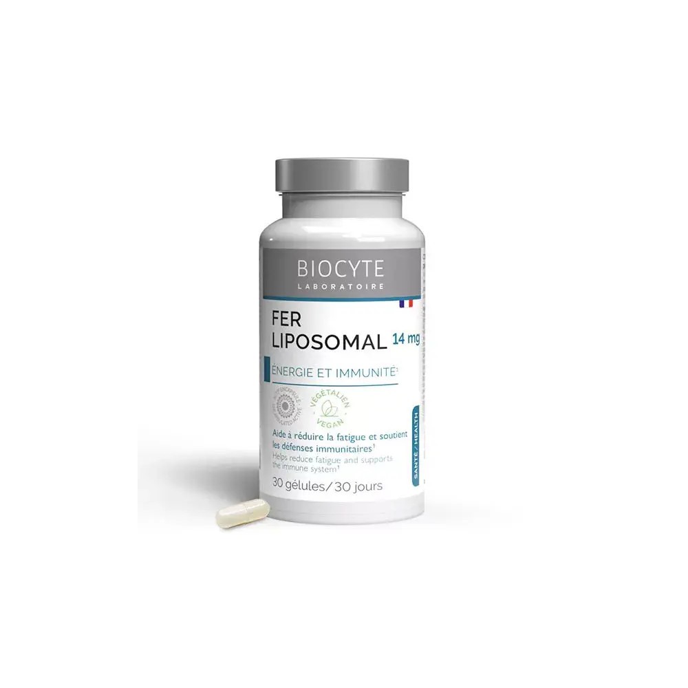 Biocyte Longevity Fer Liposomal 30 gélules