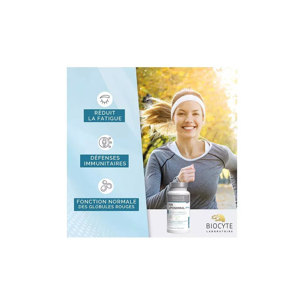 Biocyte Longevity Fer Liposomal 30 gélules