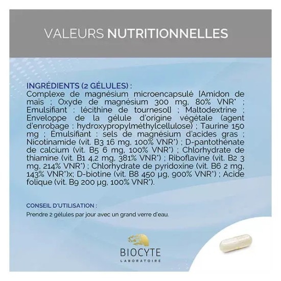 Biocyte Longevity Magnesium Liposomal 60 Gélules