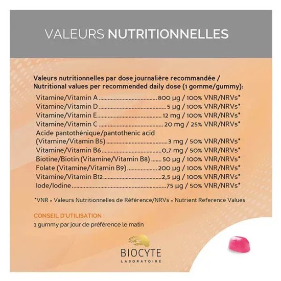 Biocyte longevity multivit gummies 60