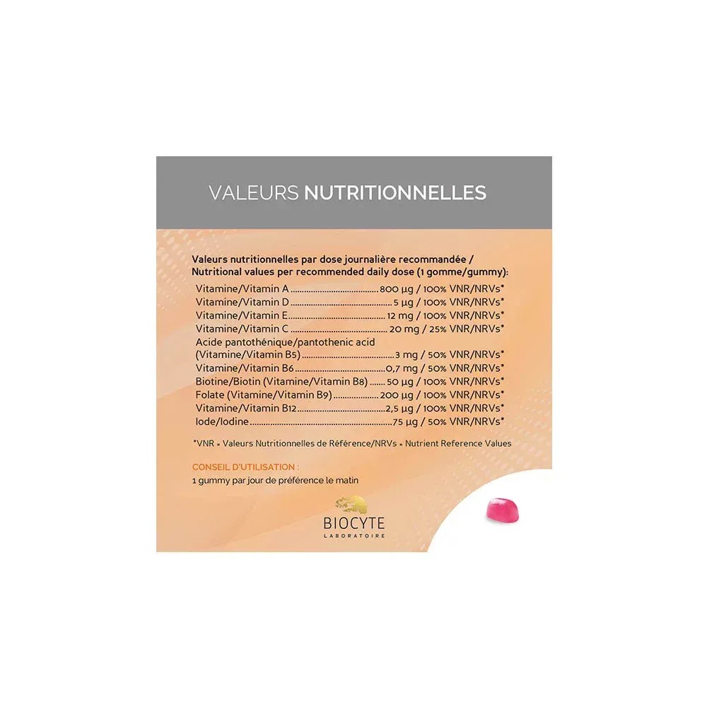 Biocyte longevity multivit gummies 60
