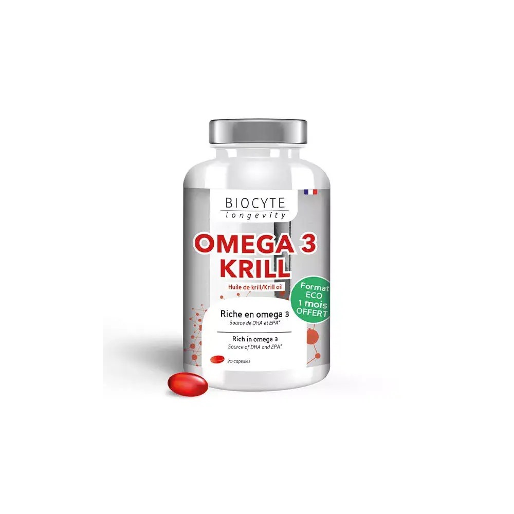 Biocyte Longevity Omega 3 Krill 90 capsules