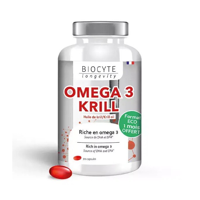 Biocyte Longevity Omega 3 Krill 90 capsules