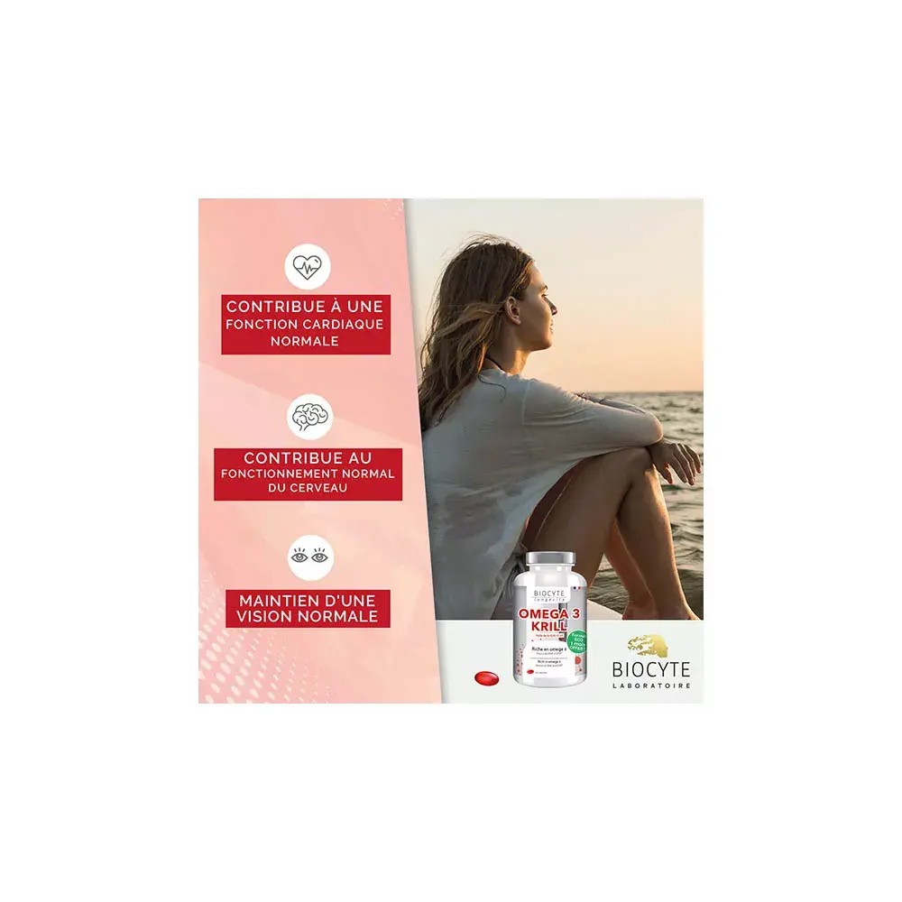 Biocyte Longevity Omega 3 Krill 90 capsules