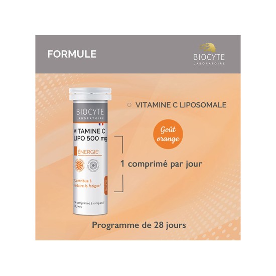 Biocyte Longevity Vitamine C à croquer