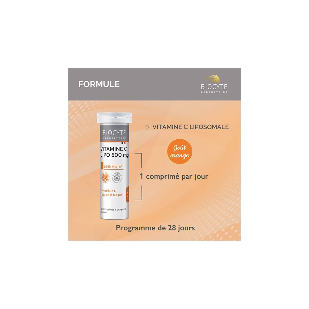 Biocyte Longevity Vitamine C à croquer
