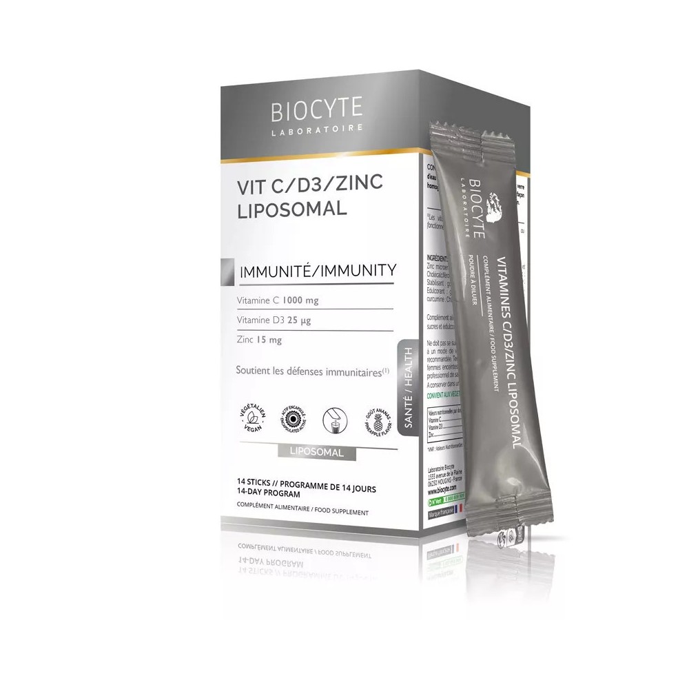 Biocyte Longevity vitamine C / D3 / Zinc