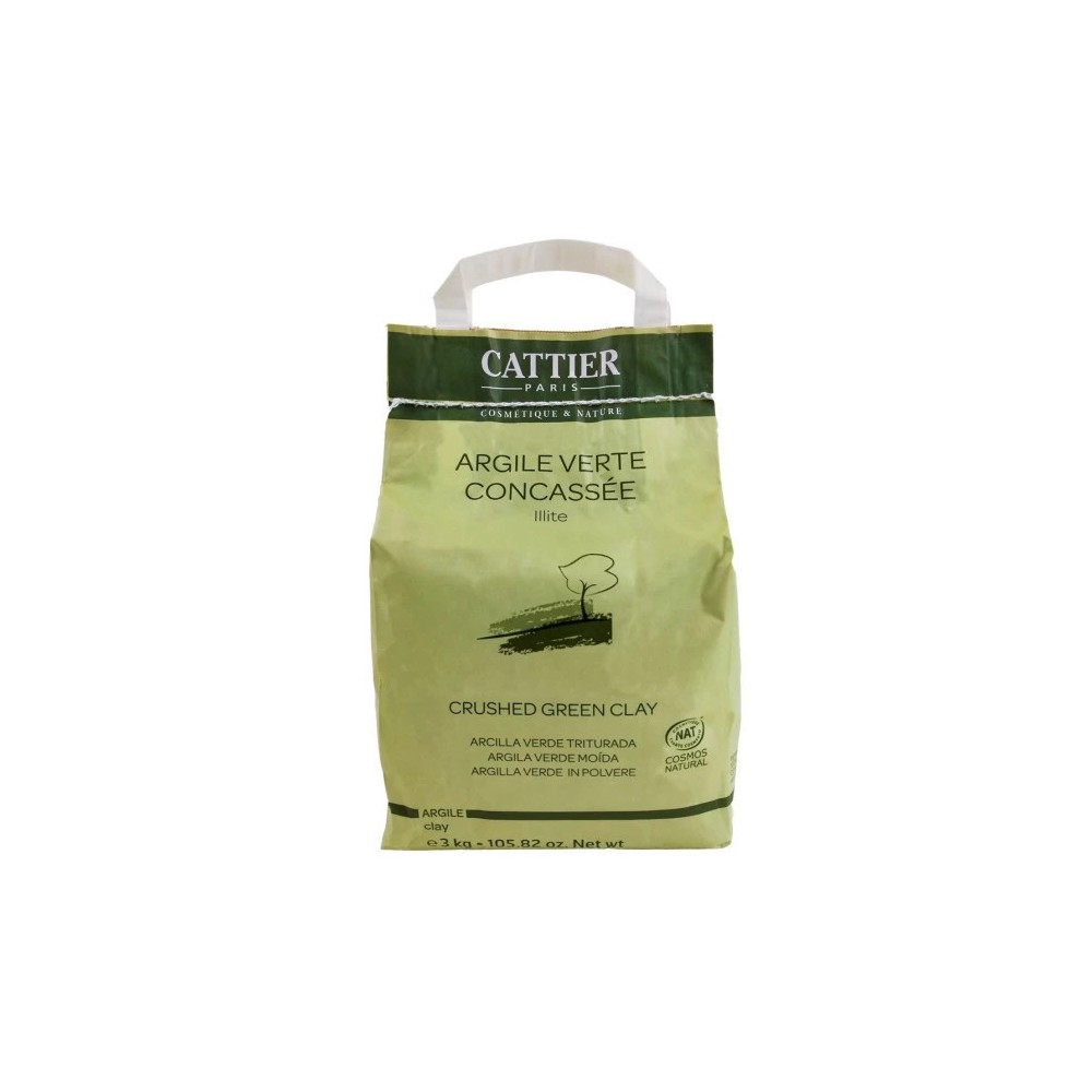 Cattier argile verte concassée 3 kg
