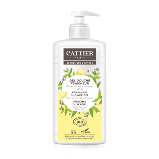 Cattier gel douche bio verveine citrus