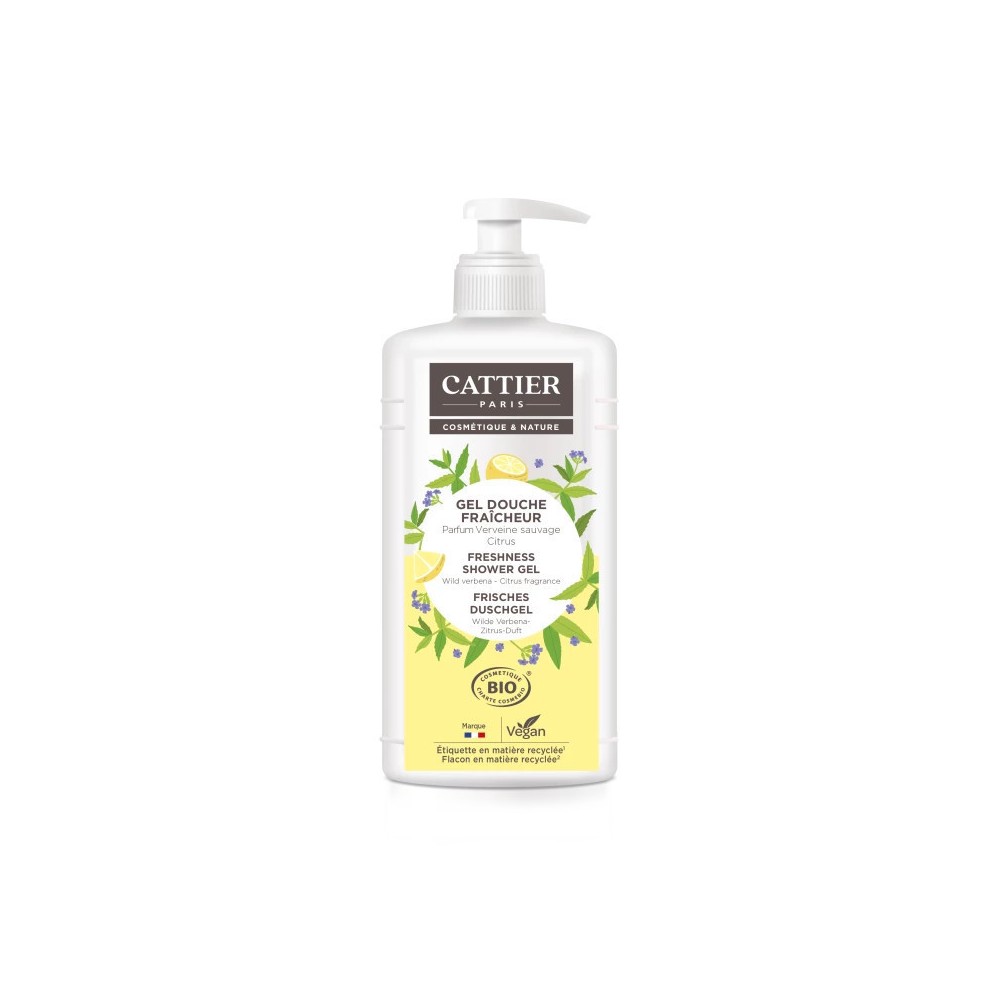 Cattier gel douche bio verveine citrus