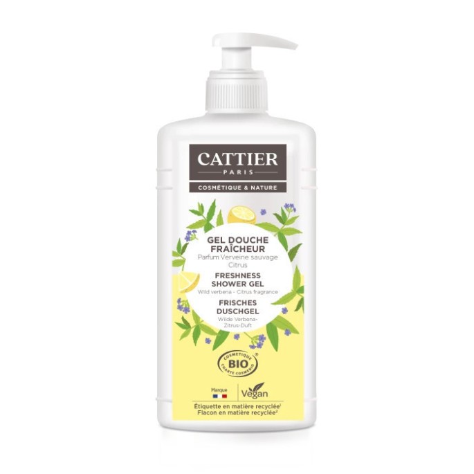 Cattier gel douche bio verveine citrus