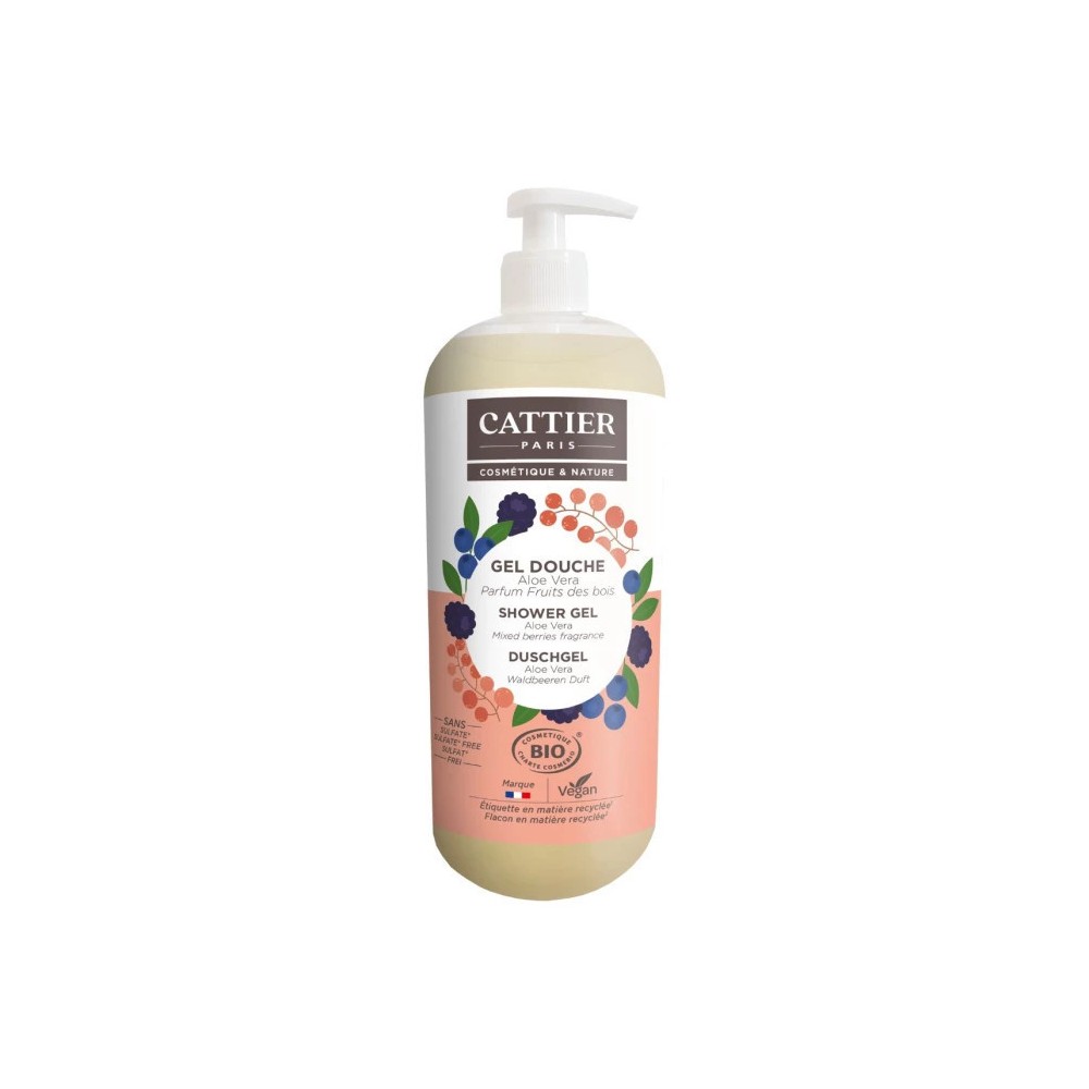 Cattier Gel Douche Fruits des Bois 1 L