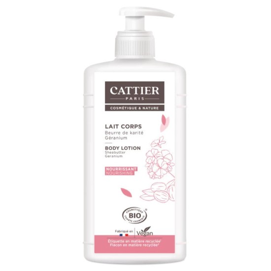 Cattier Lait Géranium Karité 500 ml