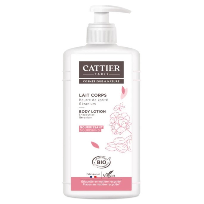 Cattier Lait Géranium Karité 500 ml