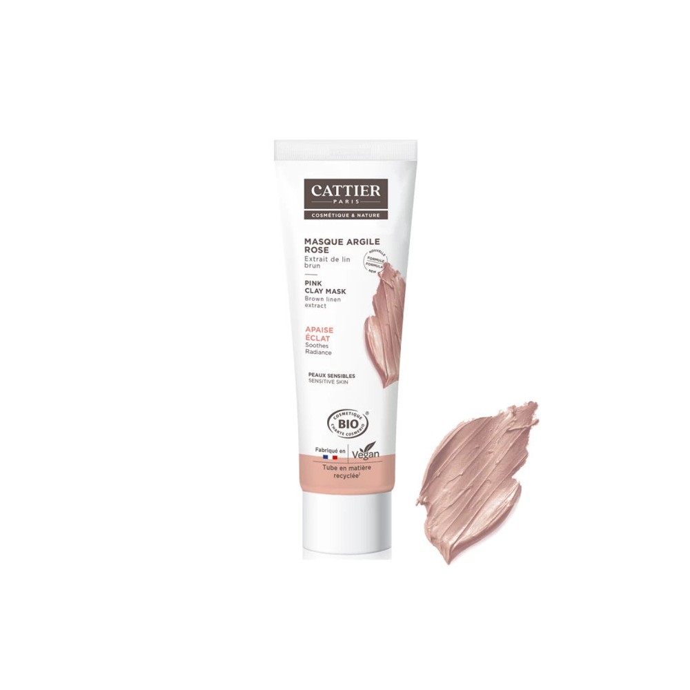 Cattier masque argile rose 100 ml