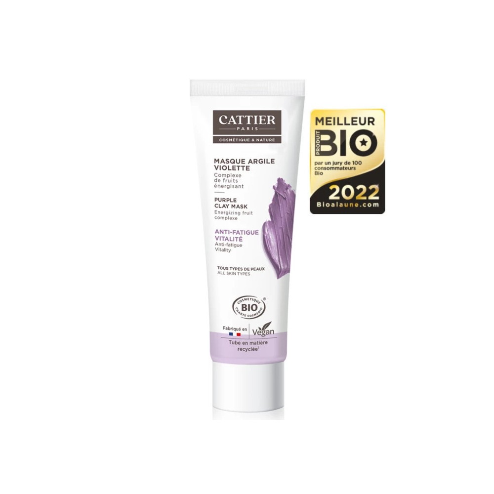 Cattier Masque Argile Violette 100 ml