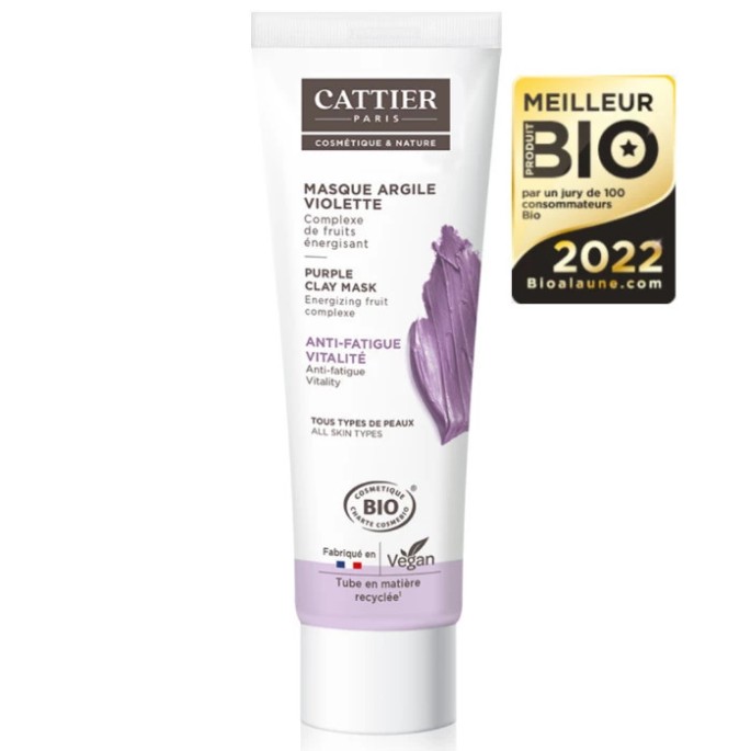 Cattier Masque Argile Violette 100 ml