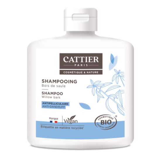 Cattier shampoing antipelliculaire bois de saule 250 ml