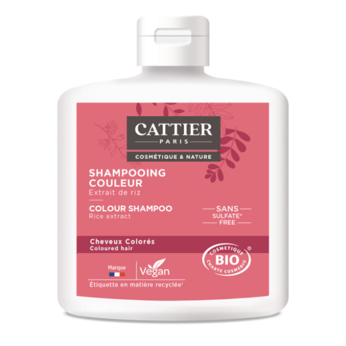 Cattier shampoing couleur sans sulfates 250 ml