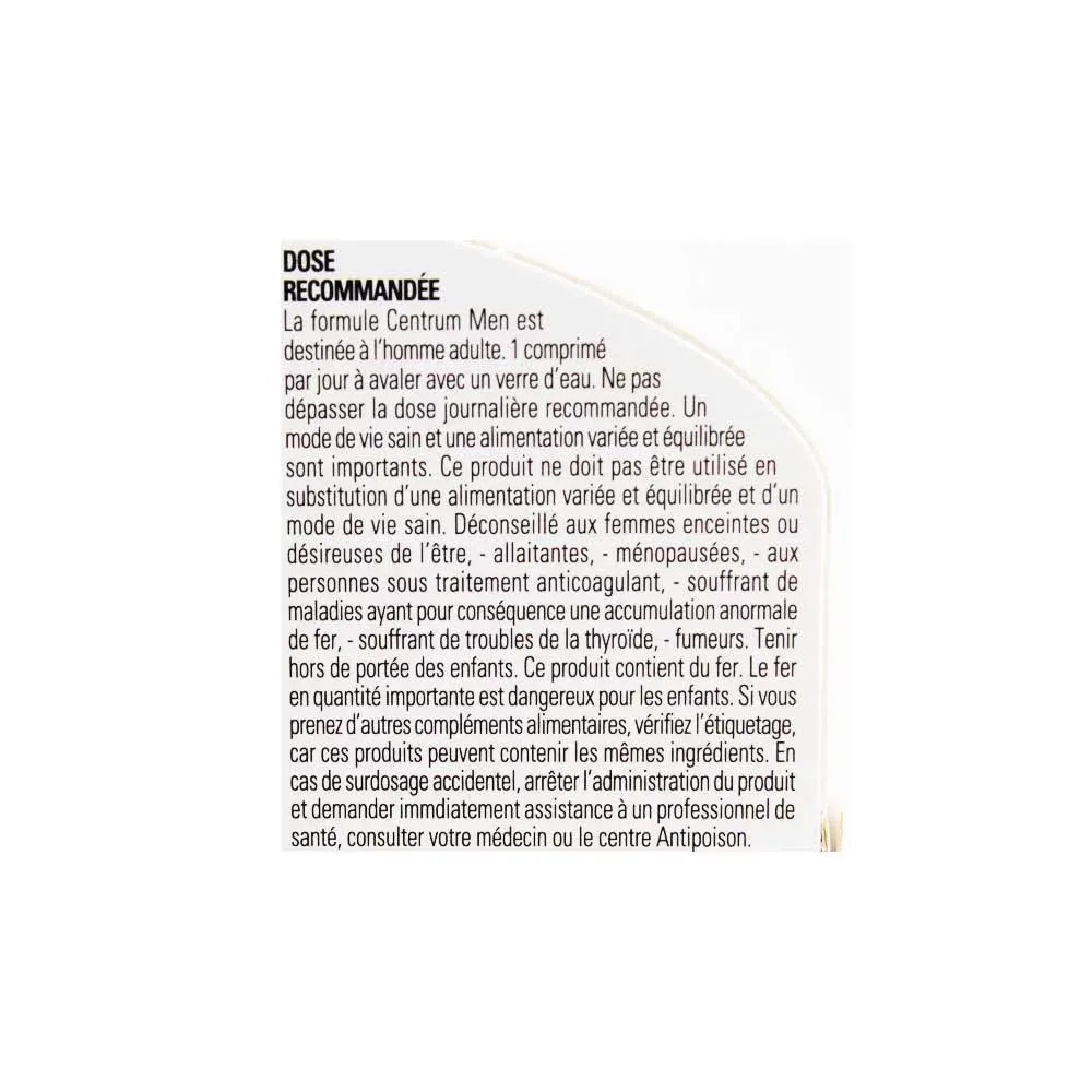 Centrum Men 30 comprimés