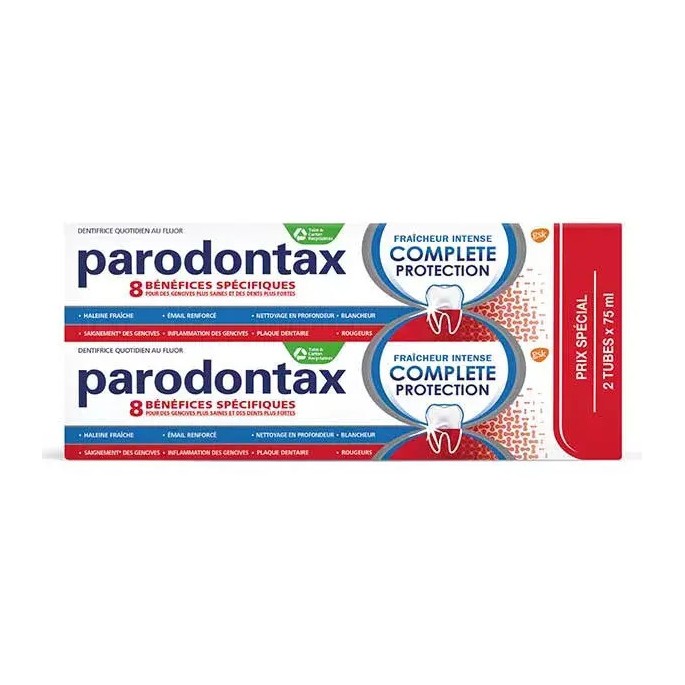 Parodontax dentifrice Complete Protection 2 x 75 ml
