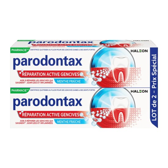 Parodontax dentifrice réparation active gencives duo