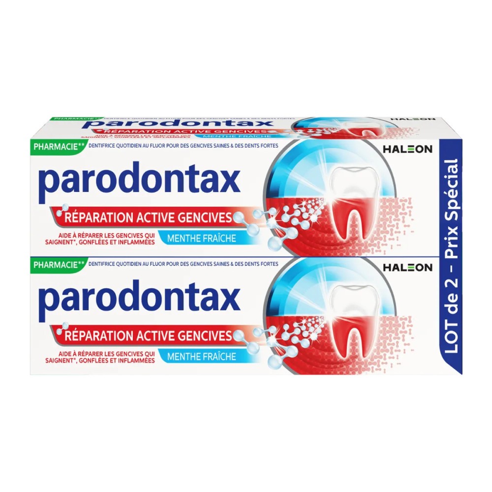 Parodontax dentifrice réparation active gencives duo