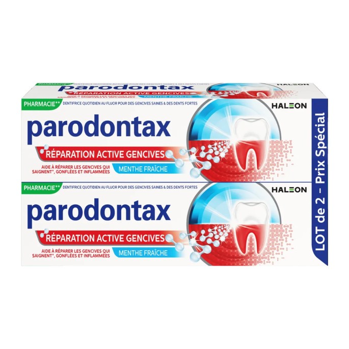 Parodontax dentifrice réparation active gencives duo