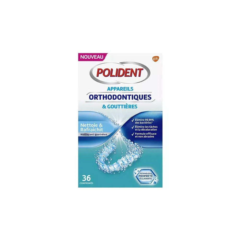 GSK Polident nettoyant orthodontique