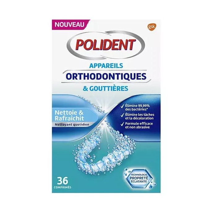 GSK Polident nettoyant orthodontique