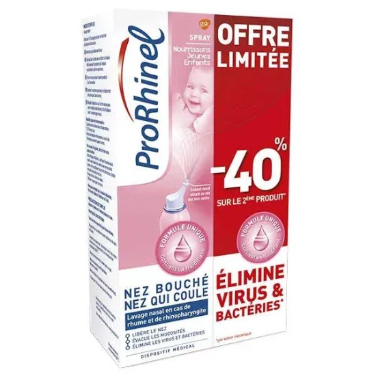 Prorhinel spray nourrisson 100 ml x2 duo