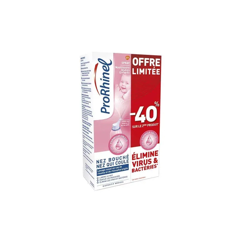 Prorhinel spray nourrisson 100 ml x2 duo