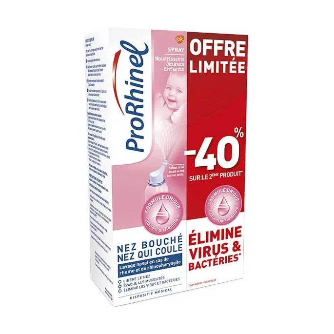 Prorhinel spray nourrisson 100 ml x2 duo