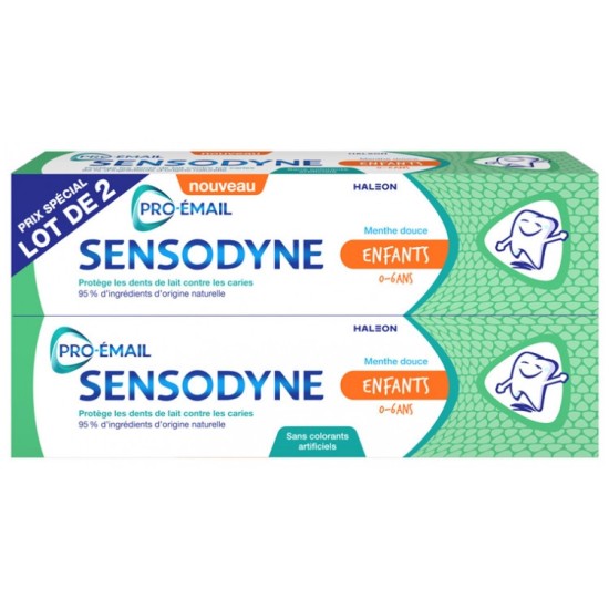 GSK Sensodyne enfant 0-6 ans Duo 2x50 ml