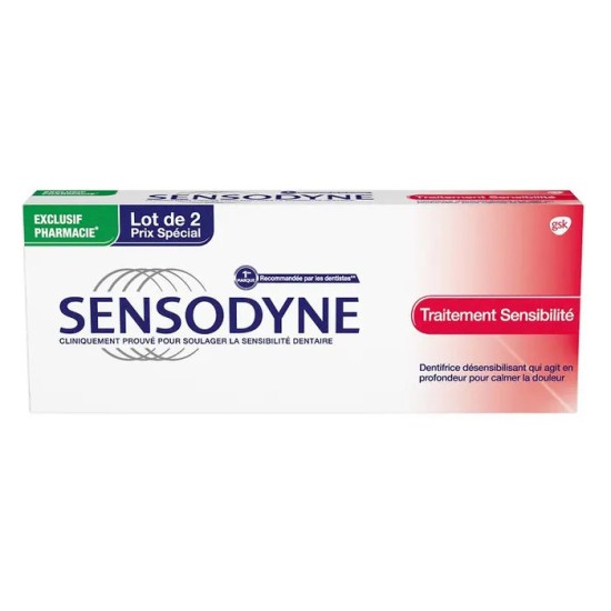 Sensodyne dentifrice Sensibilité 2 x 75 ml