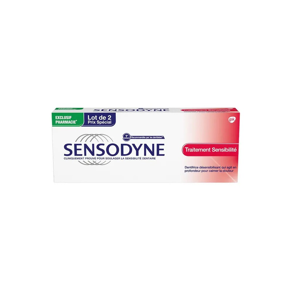 Sensodyne dentifrice Sensibilité 2 x 75 ml