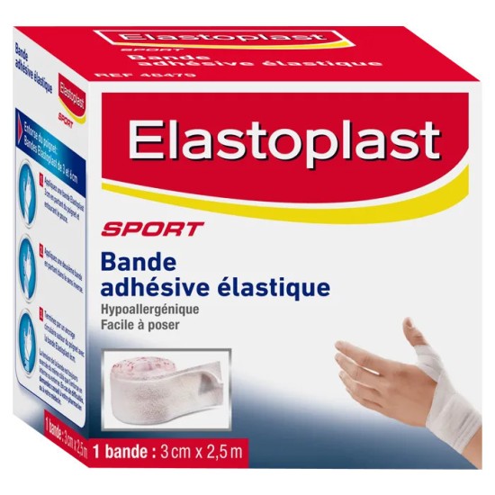 Elastoplast bande adhésive élastique 3 cm x 2,5 m
