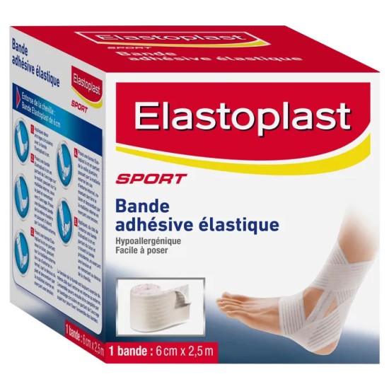 Elastoplast Bandage Adhésif Élastique 6 cm x 2,5 m