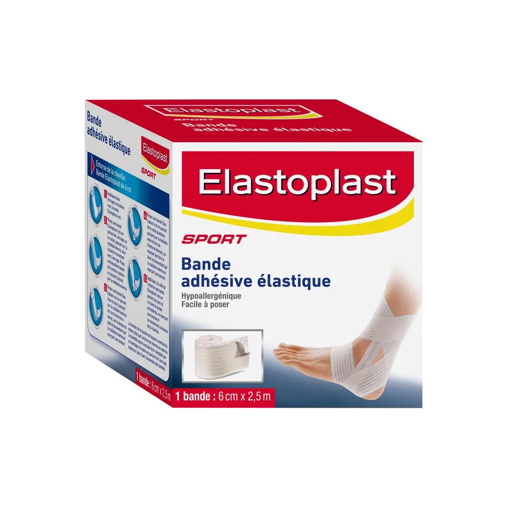 Elastoplast Bandage Adhésif Élastique 6 cm x 2,5 m