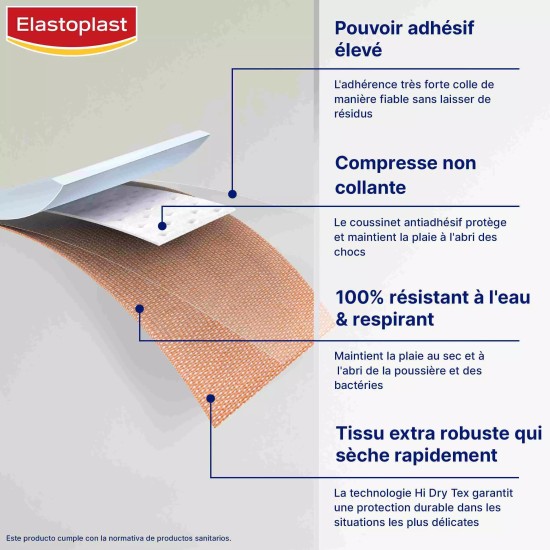 Elastoplast pansement extra résistant