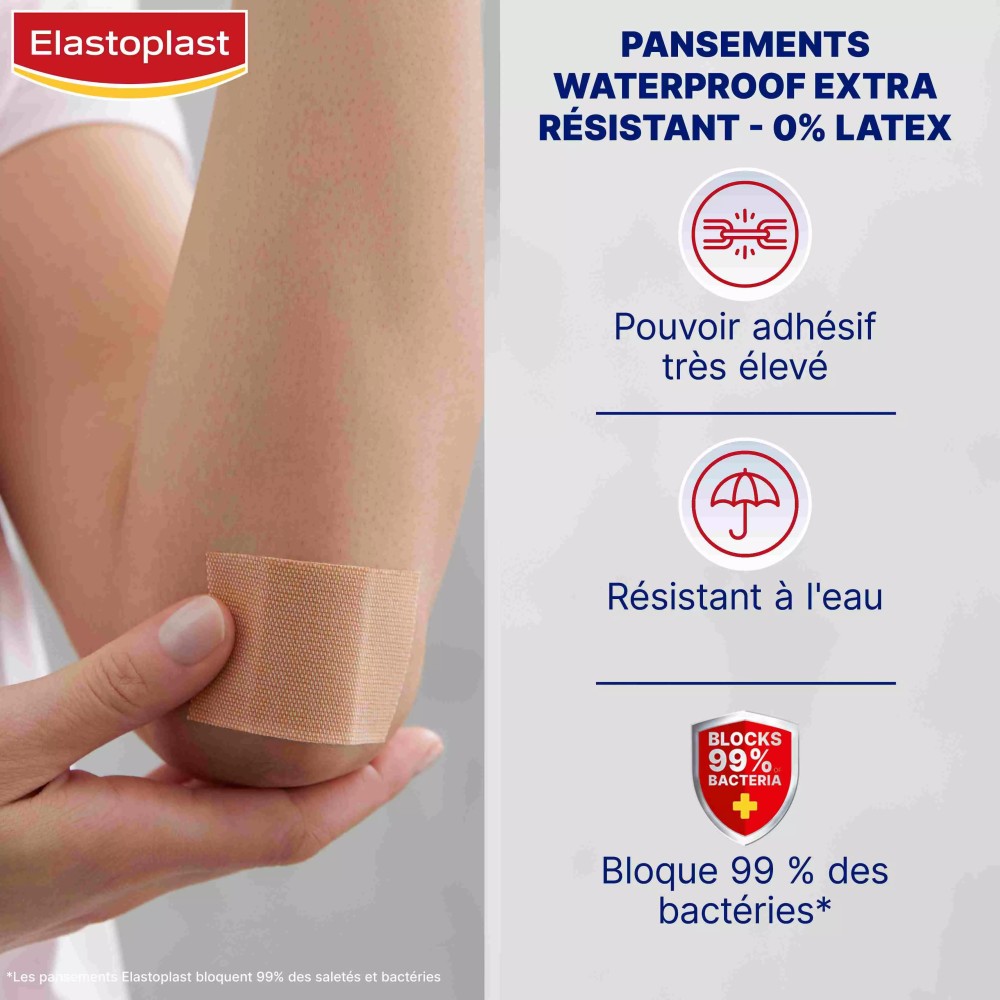 Elastoplast pansement extra résistant