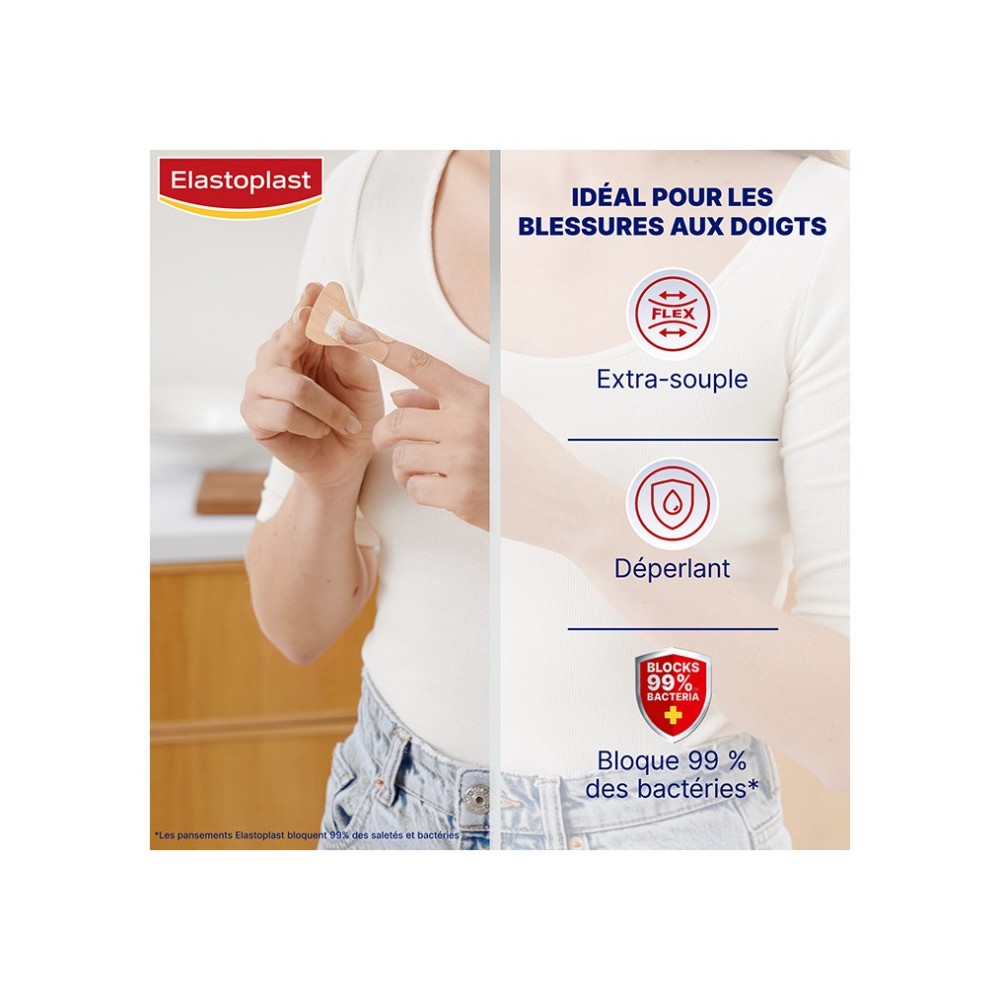 Elastoplast pansement spécial mains