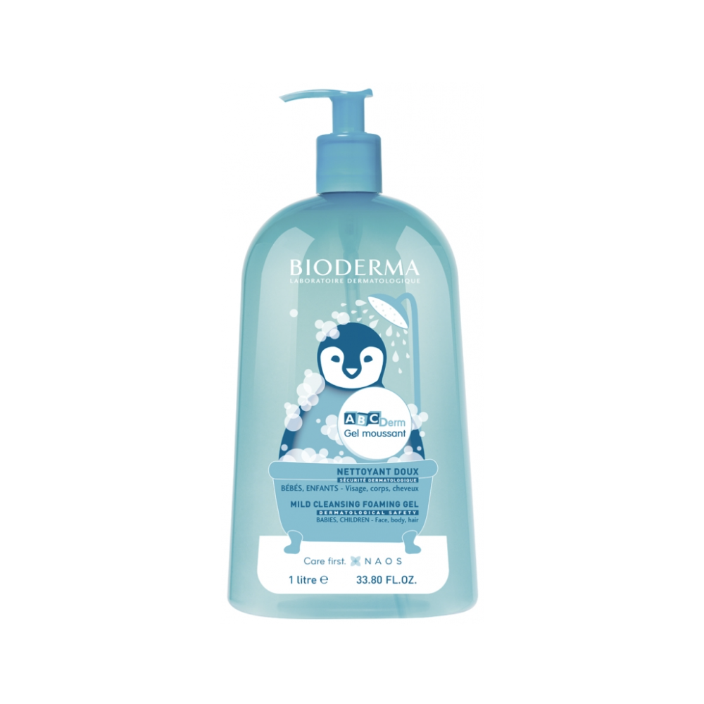 Bioderma ABCDERM Gel Moussant Nettoyant 1L