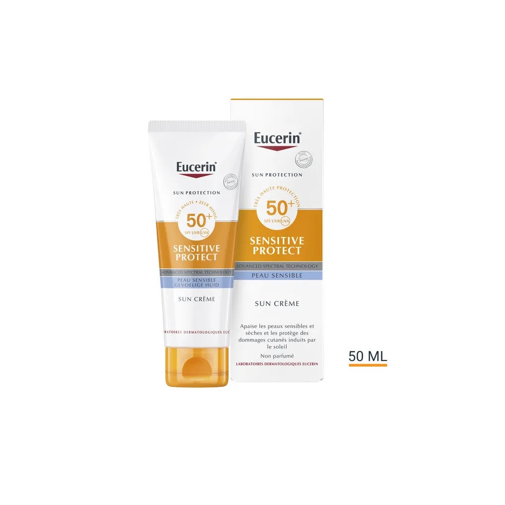 Eucerin crème solaire visage sensitive 50 ml