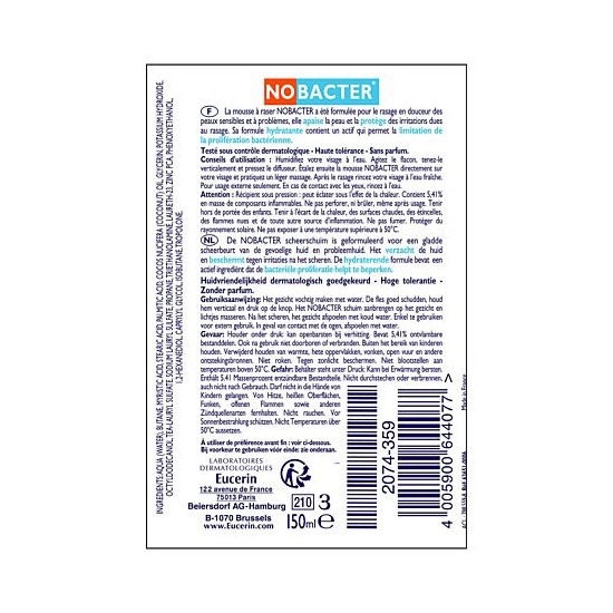 Eucerin Nobacter Mousse à Raser 150 ml