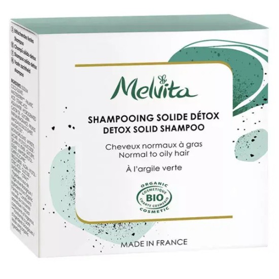 Melvita shampoing solide detox