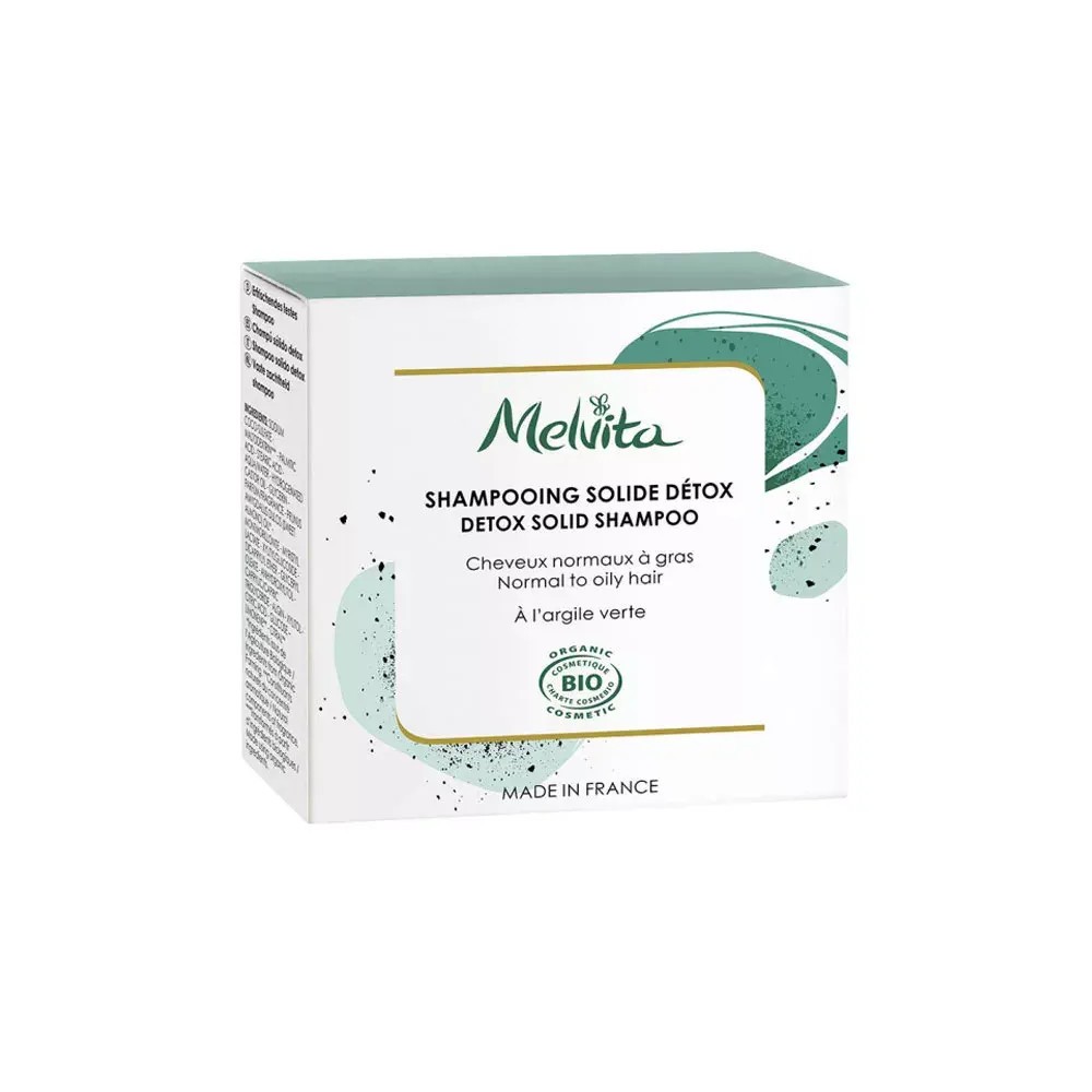 Melvita shampoing solide detox